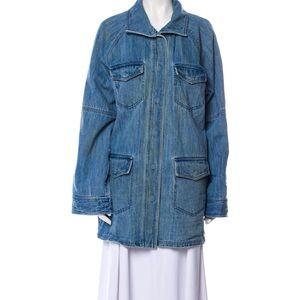 All Saints Blue Lightweight Jean Jacket